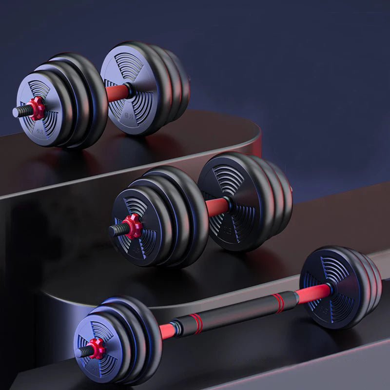 Savy Shopper Spot Adjustable Dumbbell Set 5-44lbs - Barbell Convert | Home Gym Weight Set | Strength Training Dumbbells | Adjustable Fitness Equipment | Compact Workout Barbell & Dumbbell Set