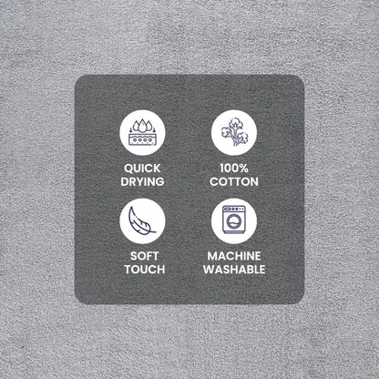 Savy Shopper Spot Towel Set 10-Piece - Soft & Durable Grey | Plush Cotton Bath Towels | Luxury Bathroom Towel Collection | Quick-Dry Grey Towels | Absorbent Home Spa Towel Set