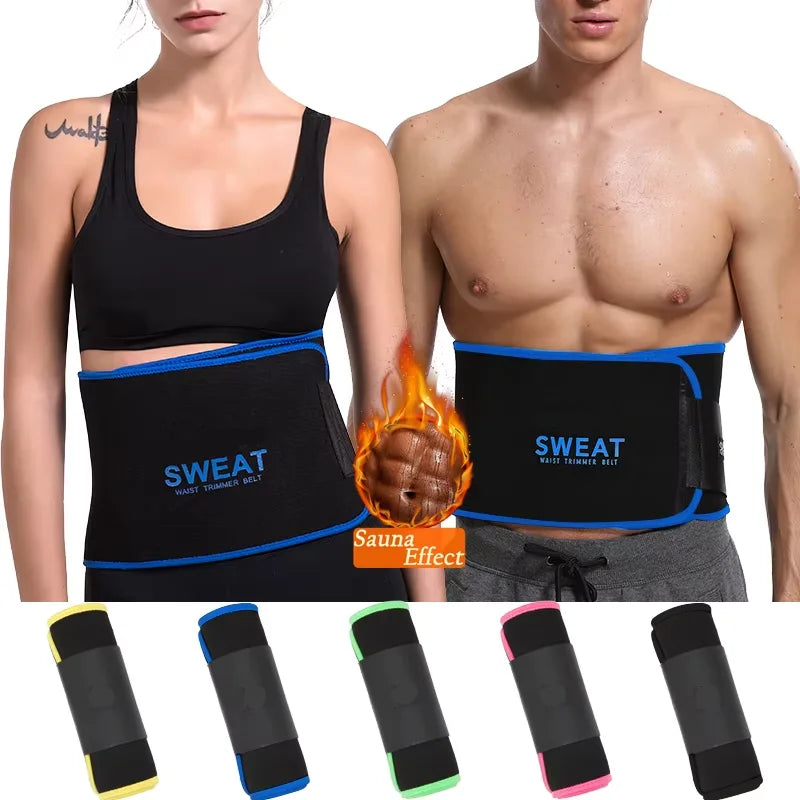 Savy Shopper Spot Neoprene Waist Trimmer - Sweat Band for Weight Loss | Slimming Waist Sweat Belt | Adjustable Fitness Trimmer | Core & Abdominal Sweat Band | Workout Waist Shaper