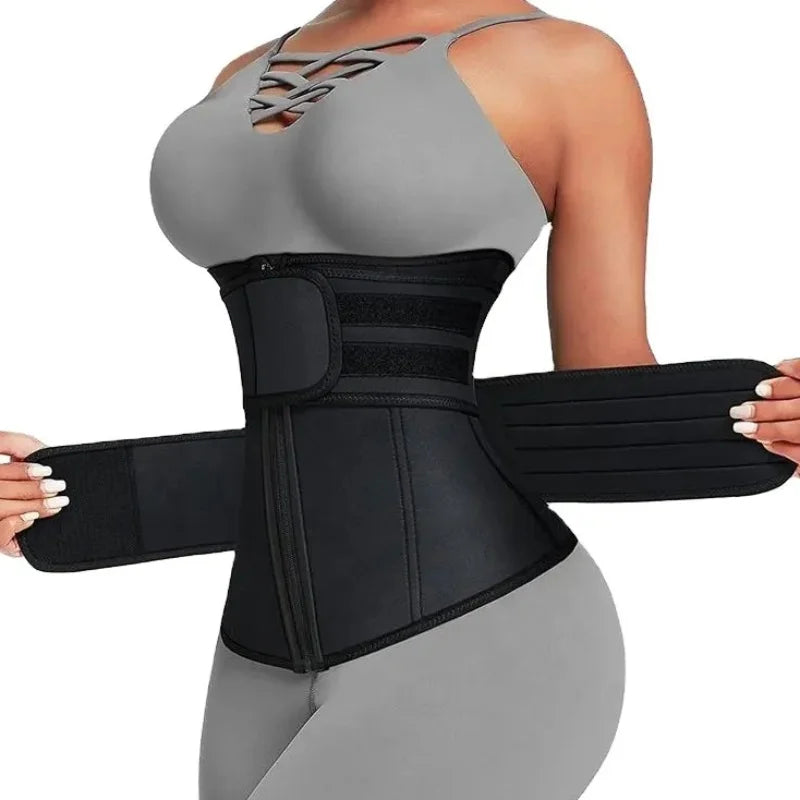 savy shopper spot +neoprene waist trainer for women - zipper & hook | slimming body shaper belt | adjustable tummy control trainer | core & waist cincher | fitness & workout waist trainerclosure.