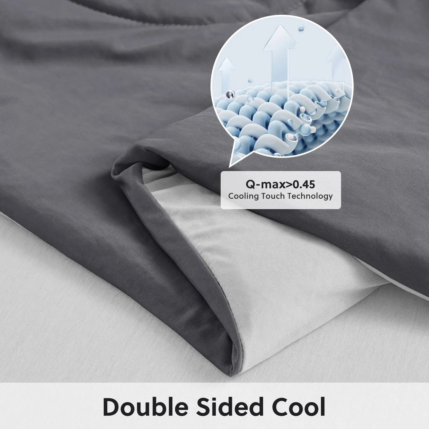 savy shopper spot cooling comforter - double-sided cool tech fabric | breathable temperature regulating comforter | soft & lightweight bed blanket | all-season cooling quilt | hypoallergenic sleep comforter
