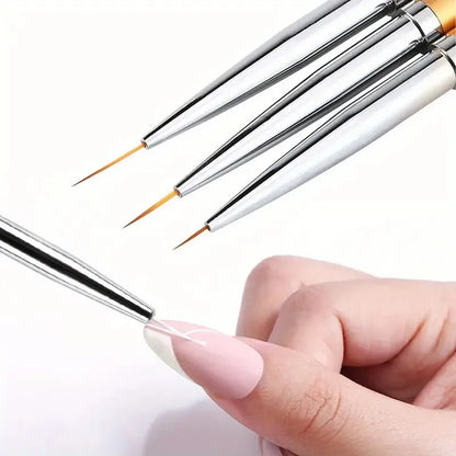 Savy Shopper Spot Nail Art Brush Set - Liner & Extension Brushes | Professional Nail Design Brushes | Acrylic & Gel Nail Brush Kit | Fine Detail Nail Art Tools | Durable Creative Nail Brush Set