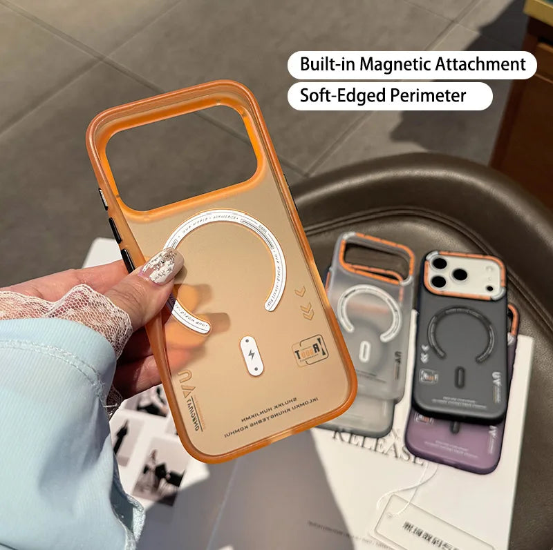 savy shopper spot frosted magsafe case - iphone 17/16/15/14 pro max | protective iphone magsafe case | anti-scratch frosted phone cover | slim shockproof iphone case | durable magnetic charging case