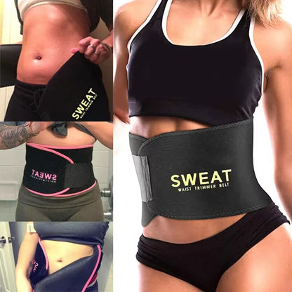 Savy Shopper Spot Neoprene Waist Trimmer - Sweat Band for Weight Loss | Slimming Waist Sweat Belt | Adjustable Fitness Trimmer | Core & Abdominal Sweat Band | Workout Waist Shaper
