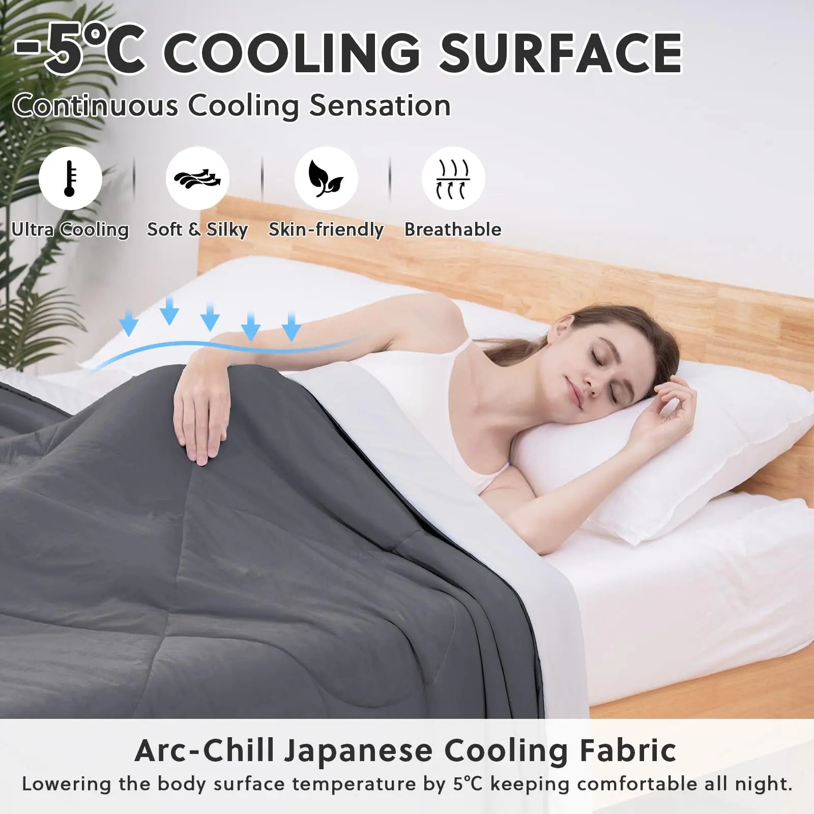 Savy Shopper Spot Cooling Comforter - Double-Sided Cool Tech Fabric | Breathable Temperature Regulating Comforter | Soft & Lightweight Bed Blanket | All-Season Cooling Quilt | Hypoallergenic Sleep Comforter