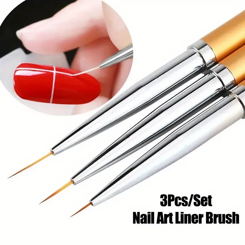 savy shopper spot nail art brush set - liner & extension brushes | professional nail design brushes | acrylic & gel nail brush kit | fine detail nail art tools | durable creative nail brush set