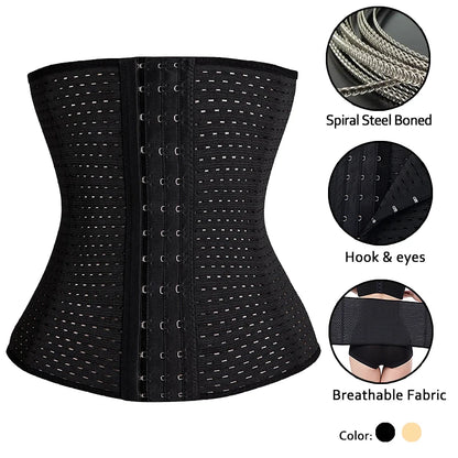 Savy Shopper Spot Lilvigor Waist Trainer - Compression Corset | Slimming Body Shaper | Adjustable Waist Cincher | Core Training Corset | Tummy Control Compression Belt