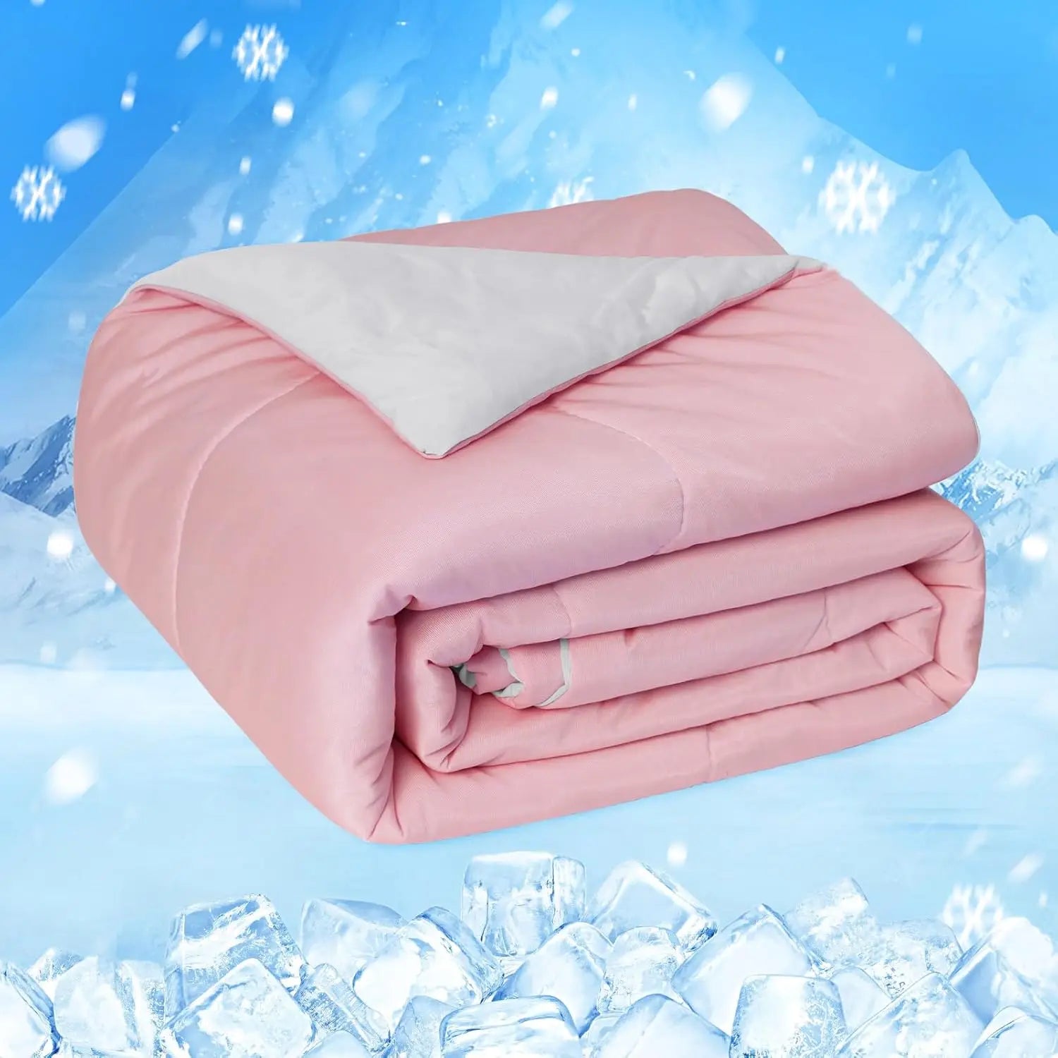 Savy Shopper Spot Cooling Comforter - Double-Sided Cool Tech Fabric | Breathable Temperature Regulating Comforter | Soft & Lightweight Bed Blanket | All-Season Cooling Quilt | Hypoallergenic Sleep Comforter