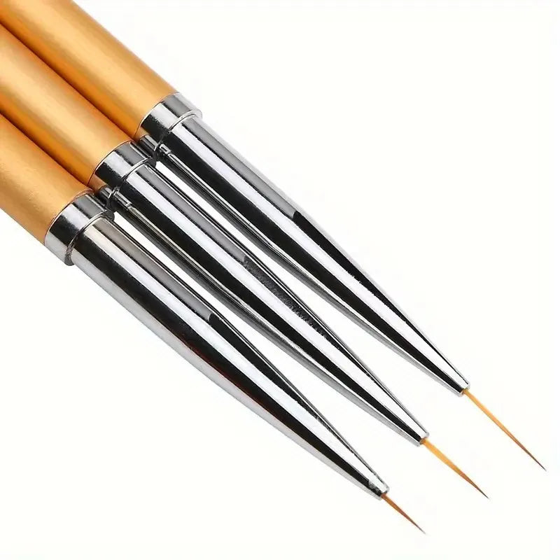 Savy Shopper Spot Nail Art Brush Set - Liner & Extension Brushes | Professional Nail Design Brushes | Acrylic & Gel Nail Brush Kit | Fine Detail Nail Art Tools | Durable Creative Nail Brush Set