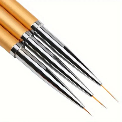 Savy Shopper Spot Nail Art Brush Set - Liner & Extension Brushes | Professional Nail Design Brushes | Acrylic & Gel Nail Brush Kit | Fine Detail Nail Art Tools | Durable Creative Nail Brush Set