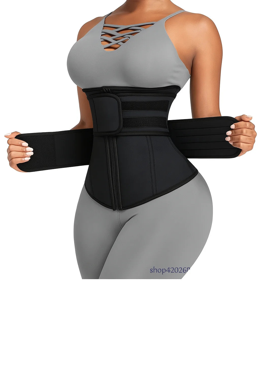Savy Shopper Spot +Neoprene Waist Trainer for Women - Zipper & Hook | Slimming Body Shaper Belt | Adjustable Tummy Control Trainer | Core & Waist Cincher | Fitness & Workout Waist Trainer