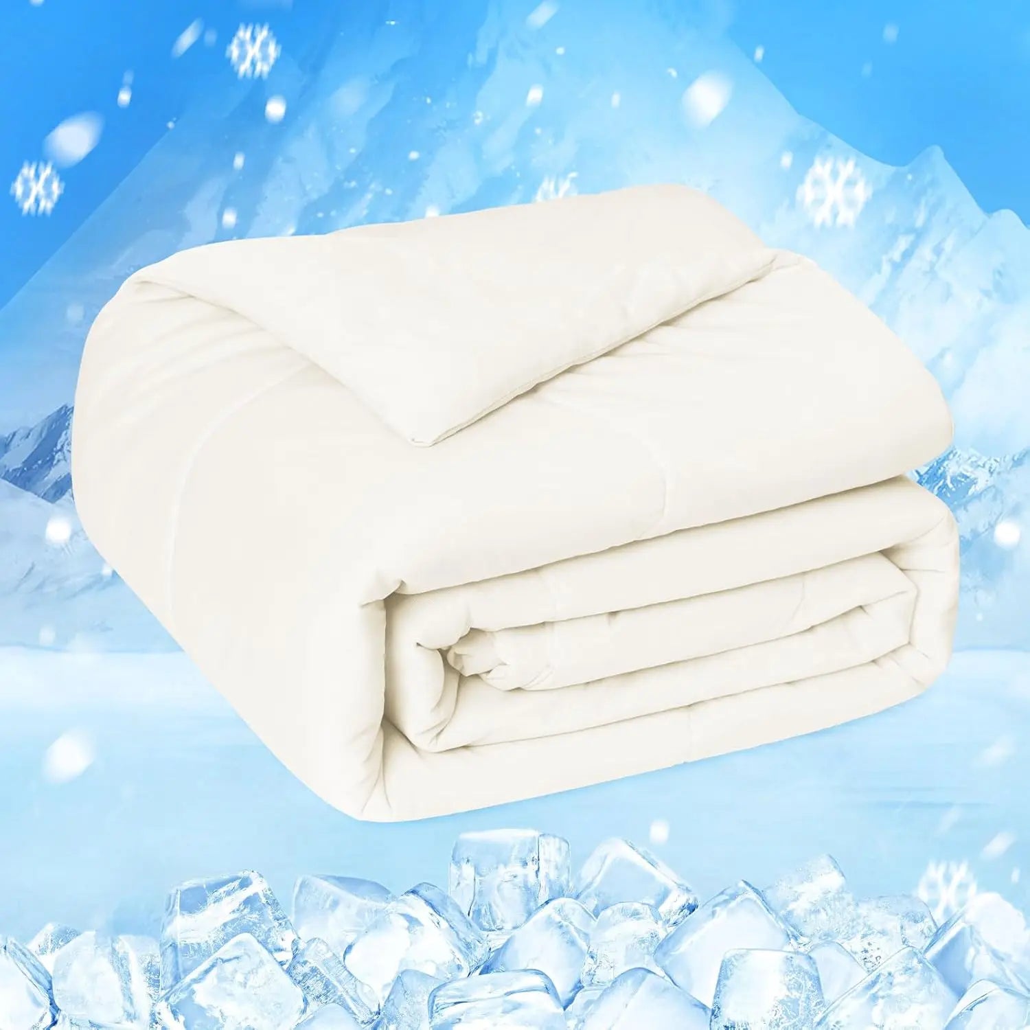 Savy Shopper Spot Cooling Comforter - Double-Sided Cool Tech Fabric | Breathable Temperature Regulating Comforter | Soft & Lightweight Bed Blanket | All-Season Cooling Quilt | Hypoallergenic Sleep Comforter